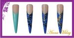 Nail Art Folie Matt Blau-292