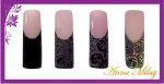 Nail Art Folie Matt Grau-290