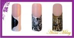 Nail Art Folie Matt Schwarz-287